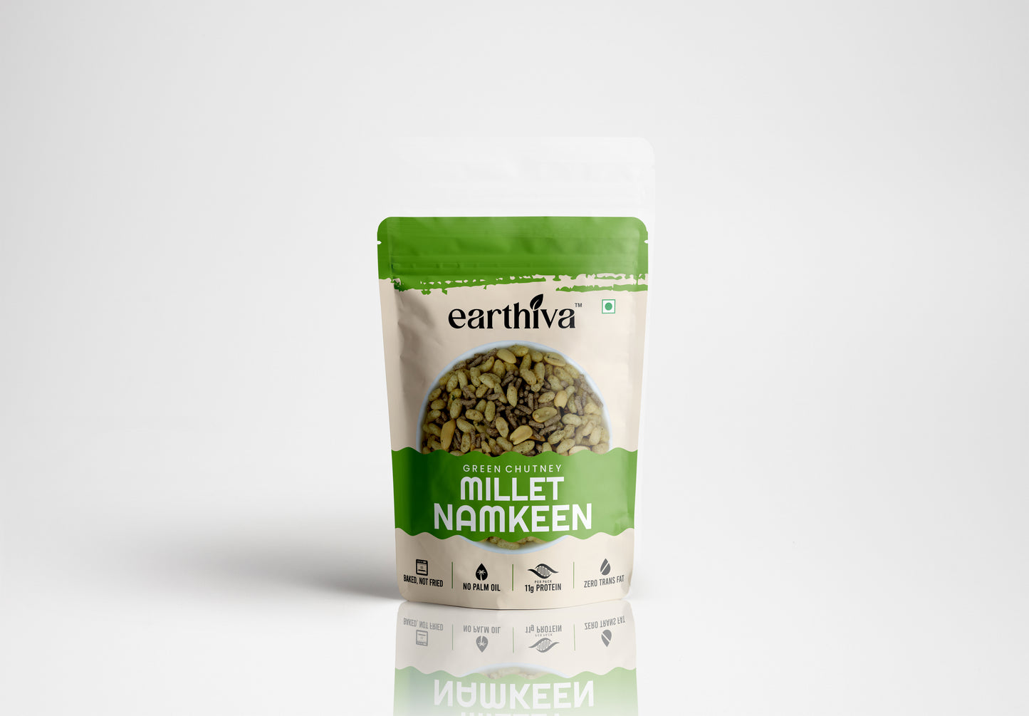 Millet Namkeen - Green Chutney