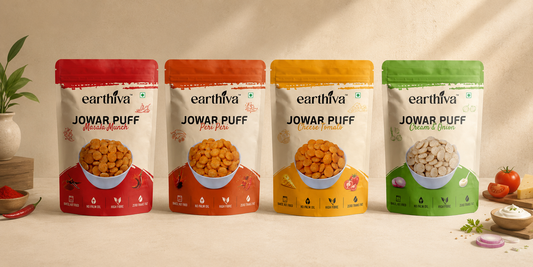 Jowar Puff Party Pack — All 4 Flavors | Pack of 10