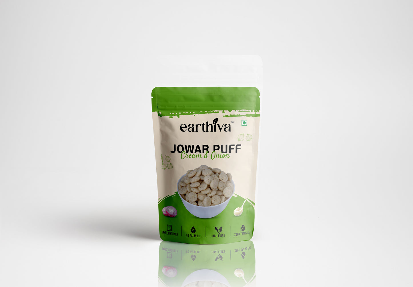 Jowar Puff - Cream & Onion