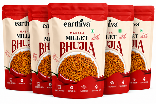 Millet Bhujia - Masala - Pack of 5