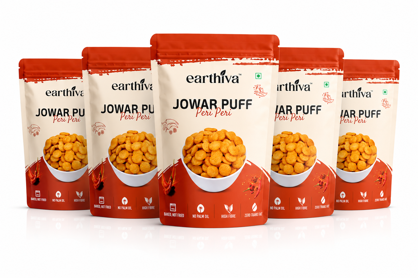 Jowar Puff - Peri Peri - Pack of 5