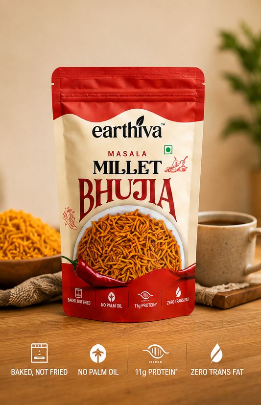 Millet Bhujia - Masala - Pack of 5