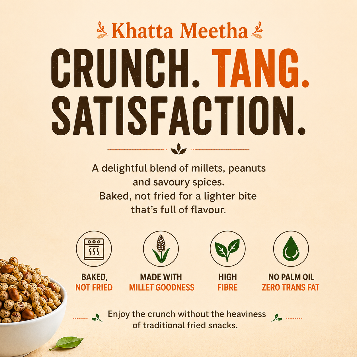 Millet Namkeen - Khatta Meetha - Pack of 5