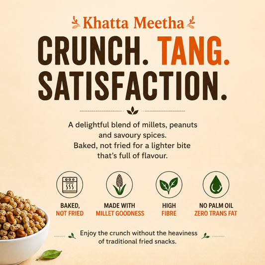 Millet Namkeen - Khatta Meetha - Pack of 5