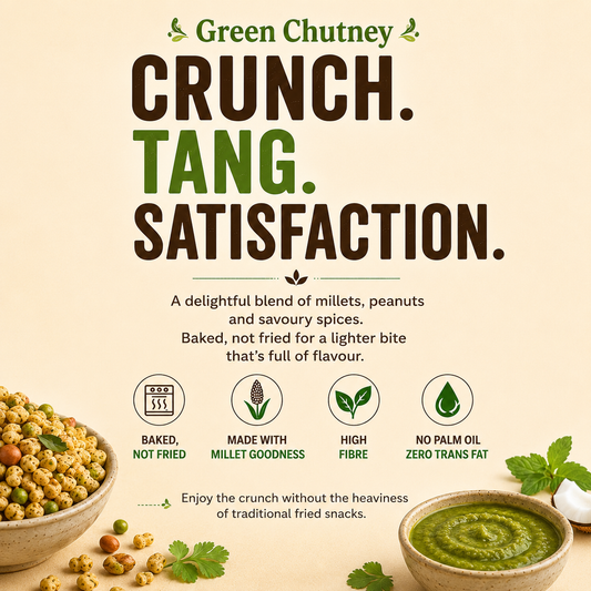Millet Namkeen - Green Chutney - Pack of 5