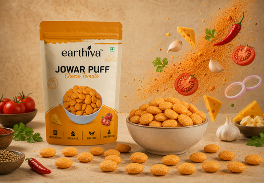 Jowar Puff - Cheese Tomato - Pack of 5