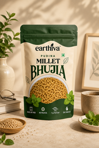 Millet Bhujia - Pudina - Pack of 5