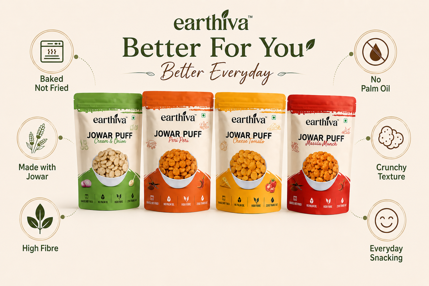 Jowar Puff Platter | Pack of 8