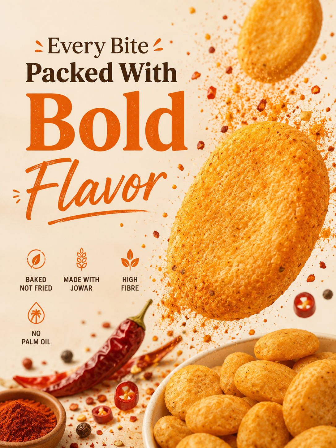 Jowar Puff - Peri Peri - Pack of 5
