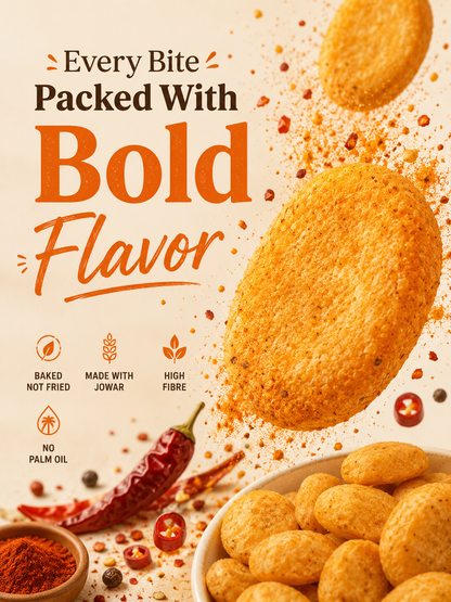 Jowar Puff - Peri Peri - Pack of 5