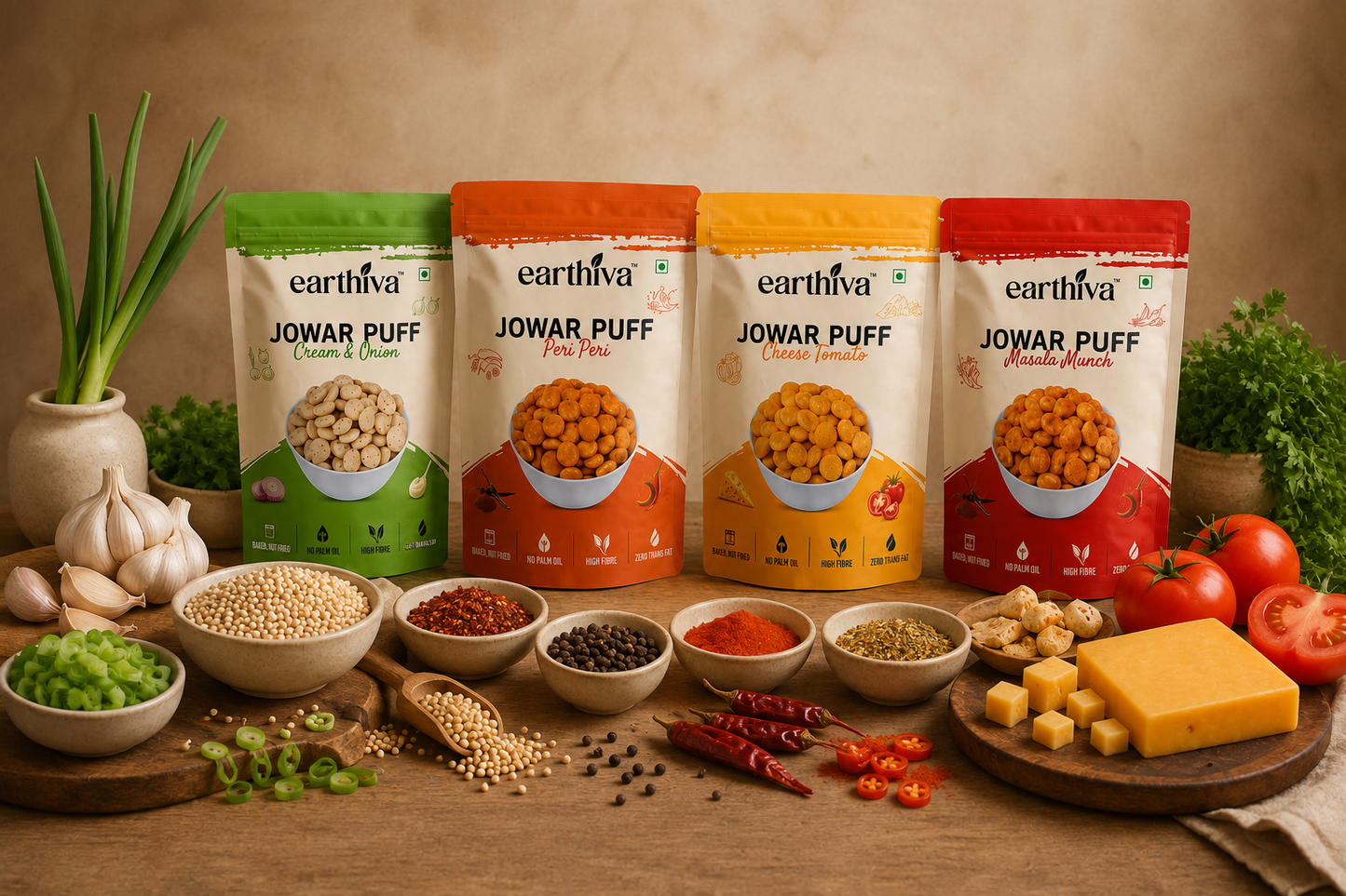 Jowar Puff Platter | Pack of 8