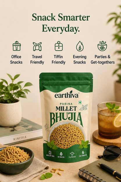 Millet Bhujia - Pudina - Pack of 5