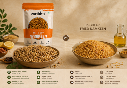 Millet Namkeen - Khatta Meetha - Pack of 5