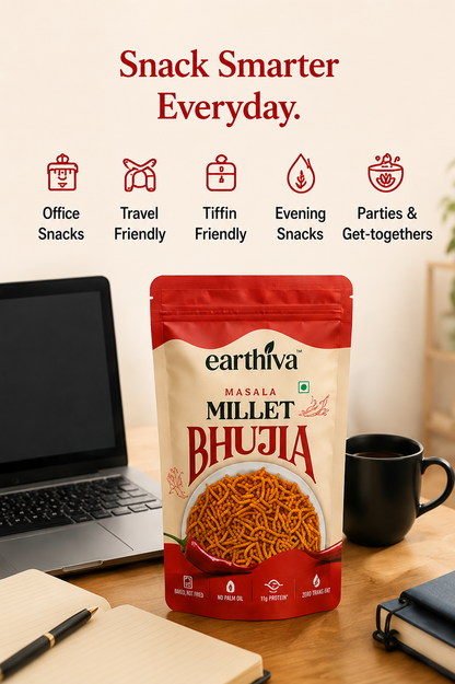 Millet Bhujia - Masala - Pack of 5