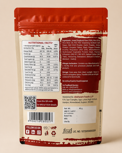 Jowar Puff - Peri Peri - Pack of 5