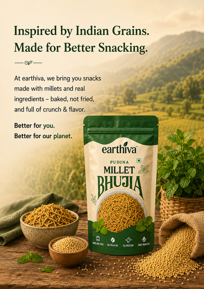 Millet Bhujia - Pudina - Pack of 5