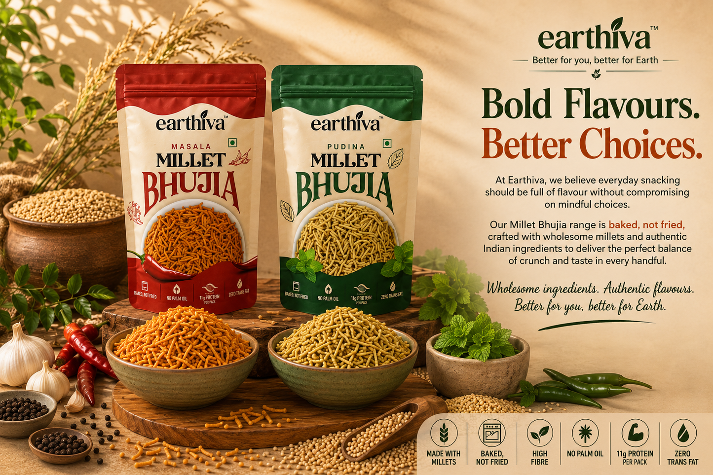 Millet Bhujia Platter — Pack of 6