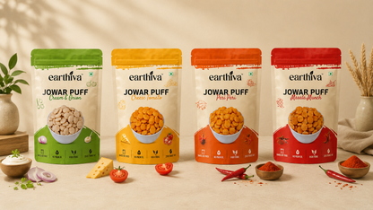 Jowar Puff Party Pack — All 4 Flavors | Pack of 10